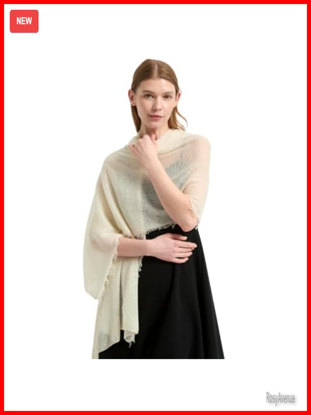 100% Cashmere Wrap Oversized Pashmina Shawl Evening Dress Scarf